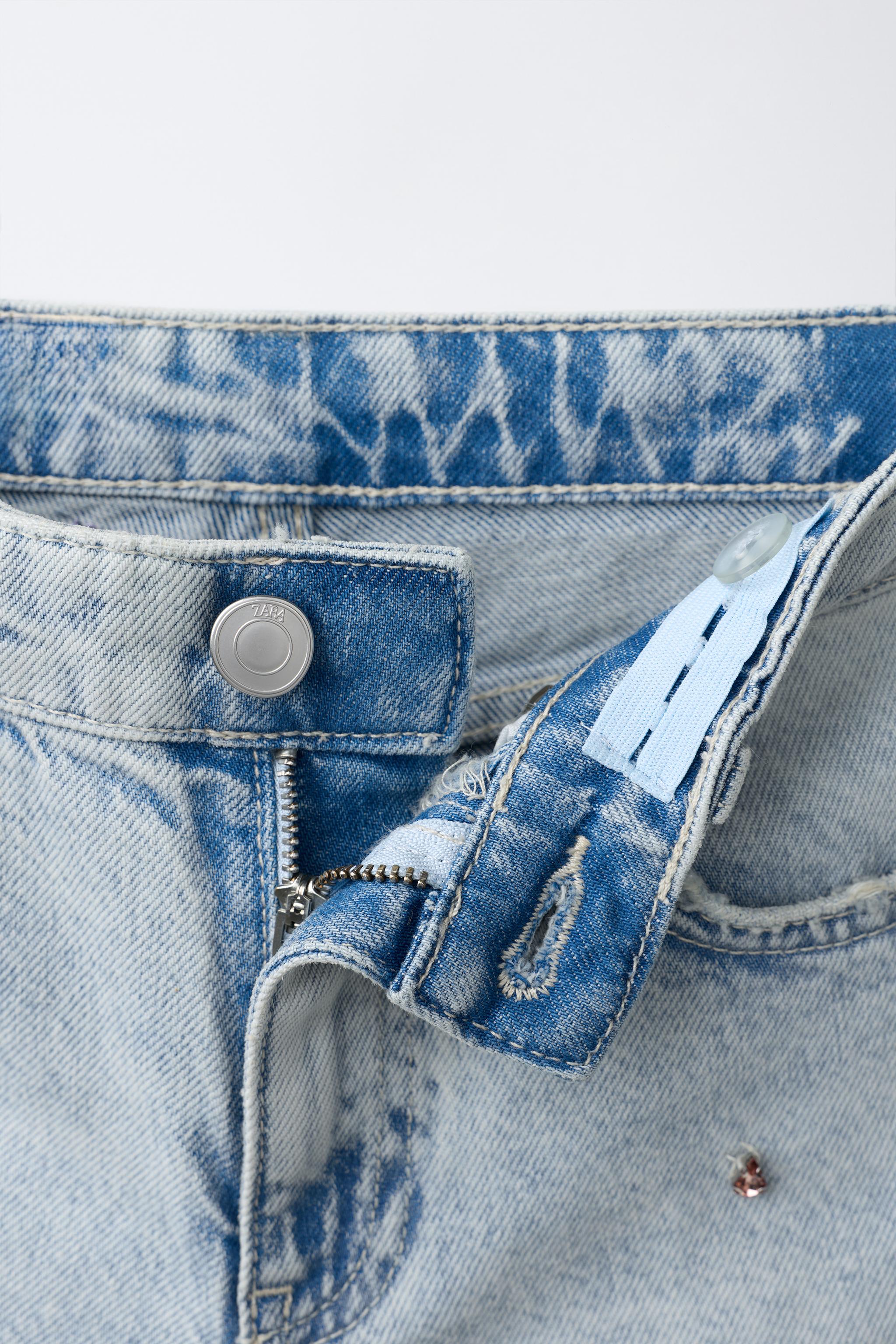 JEWELED DENIM SHORTS